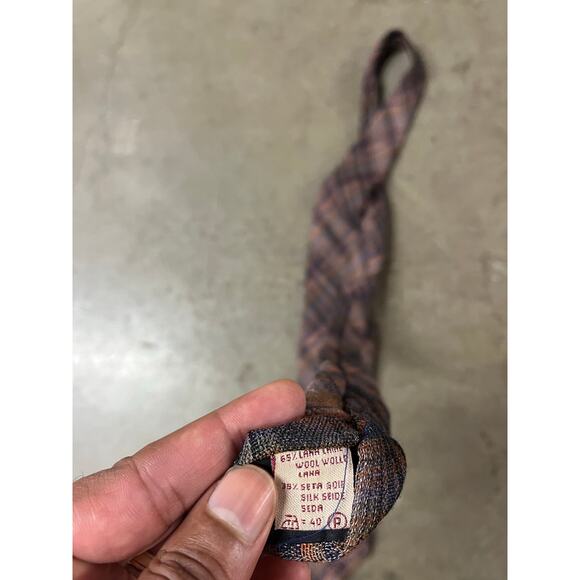 Romeo Gigli- Wool Silk Tie / pattern - Picture 4 of 4